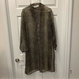 Chico’s Design Sz 1 Sheer Cover-Up